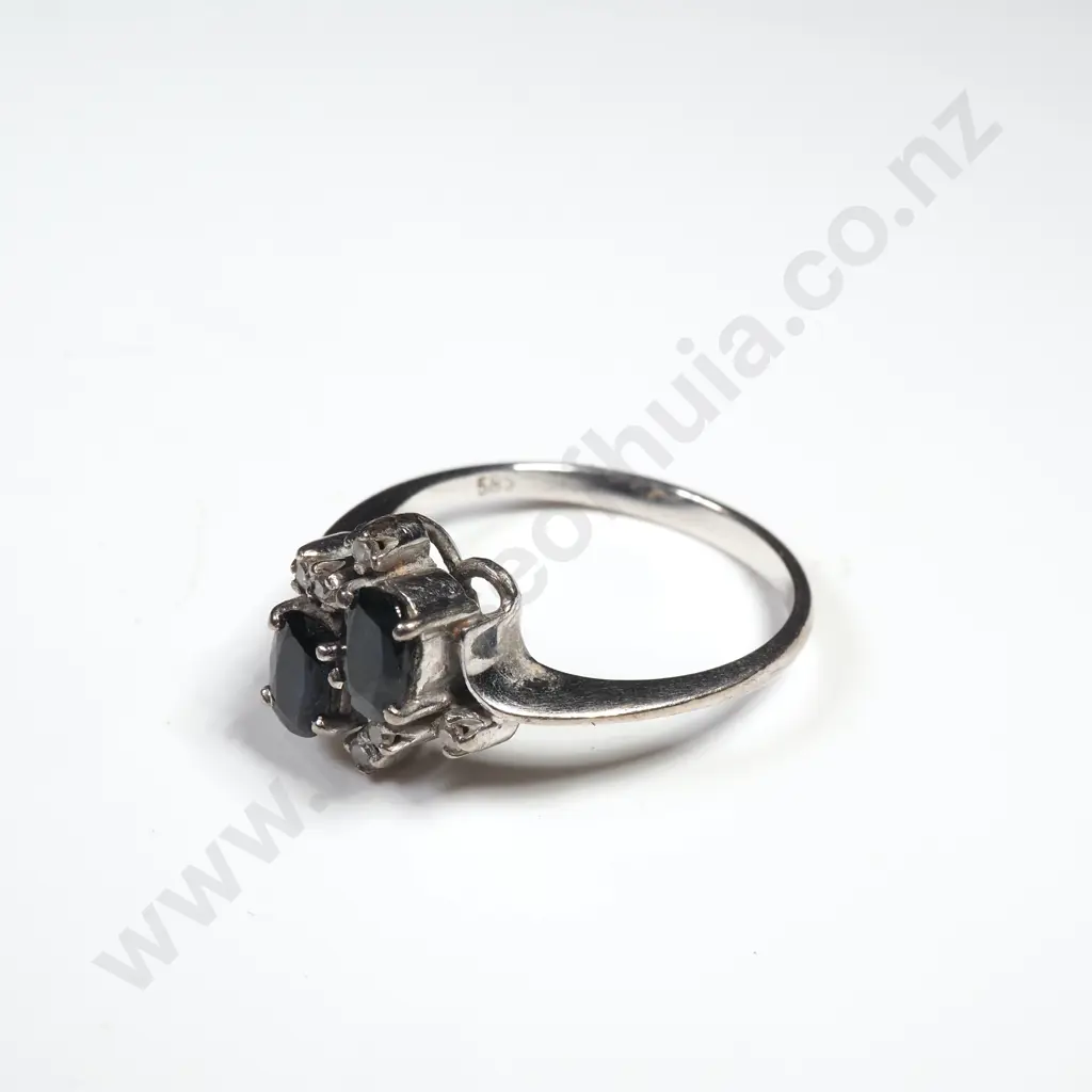 14ct Gold Sapphire And Diamond Ring Image 1++