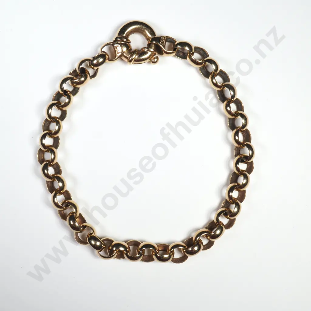 9ct Gold Belcher Bracelet Image 1++