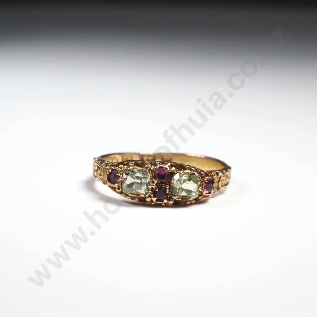 Antique 15ct Gold Gemset Ring, HM Birmingham 1866 Image 1++