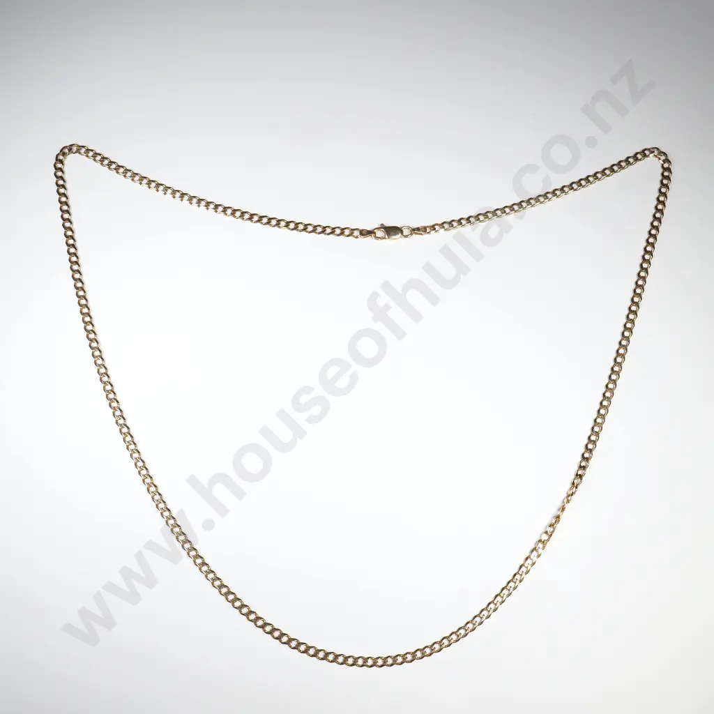 9ct Gold Italian Curb Link Necklace Image 1++