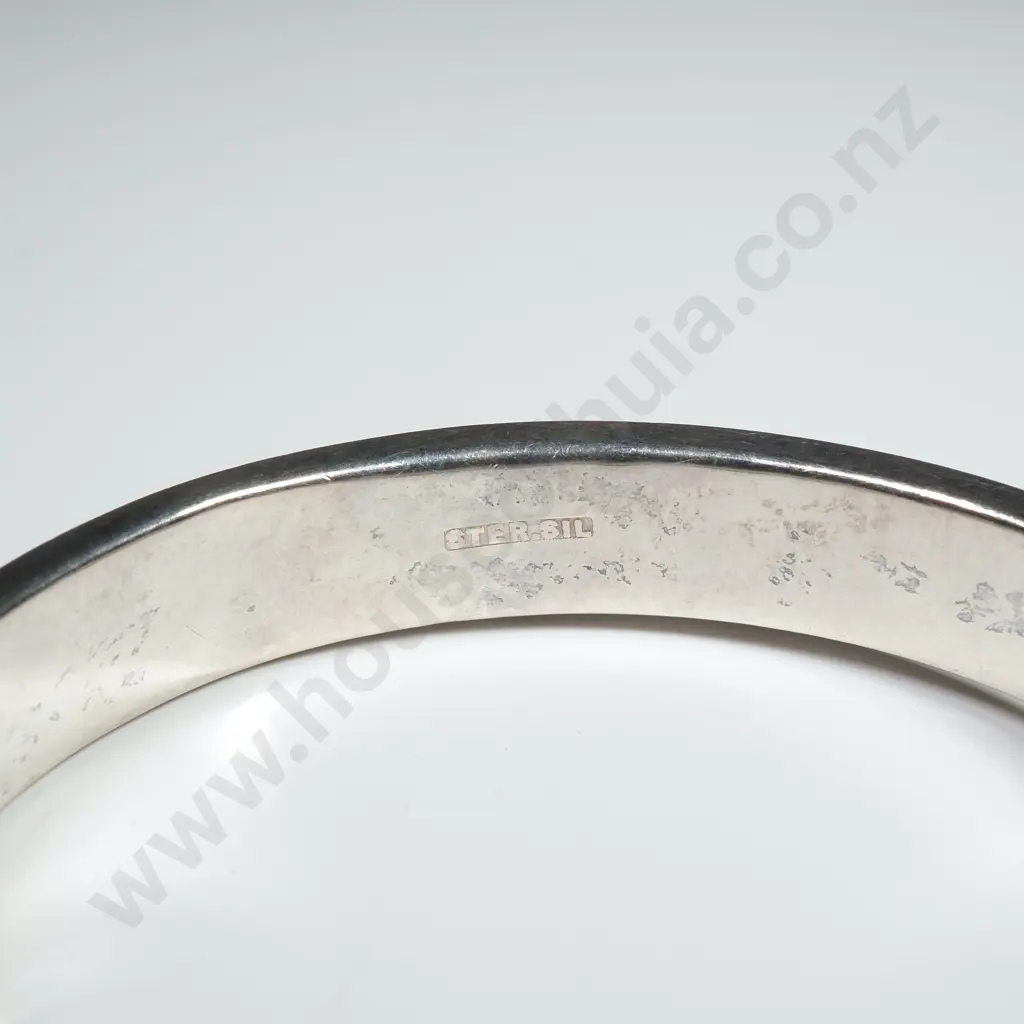 Sterling Silver Hinged Bangle Image 1++