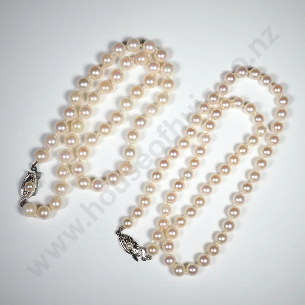 Two Strands of Cultured Pearls Image 1++