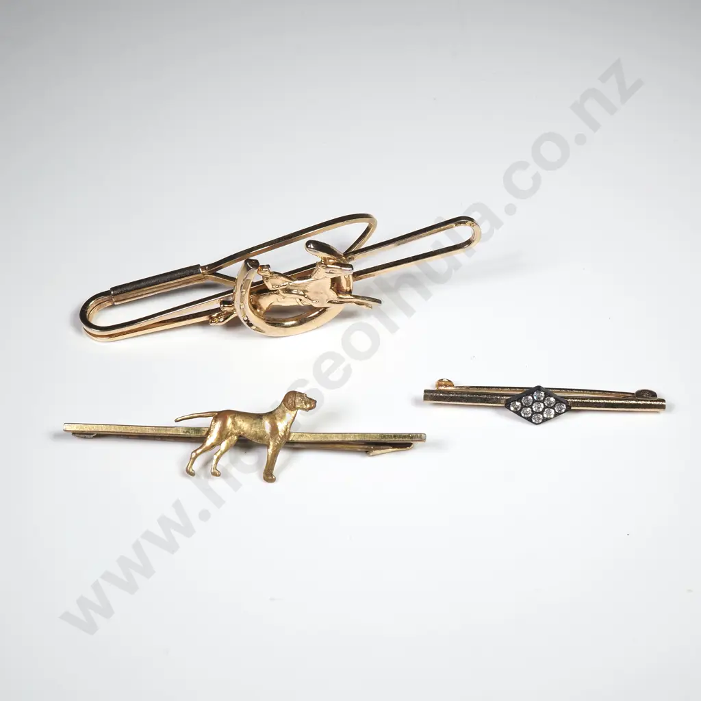 Three Rolled Gold Pins Image 1++