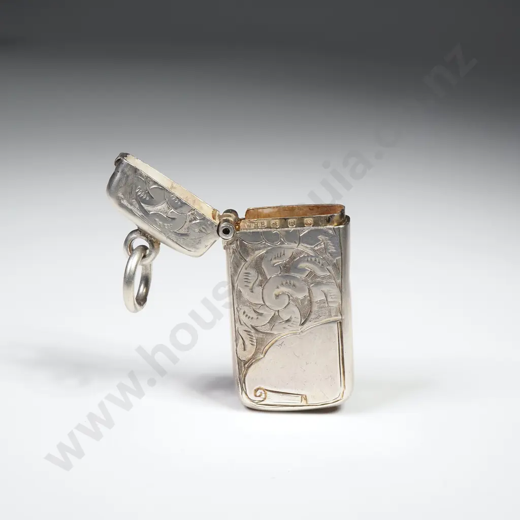 Antique Sterling Silver Vesta  A/F Image 1++