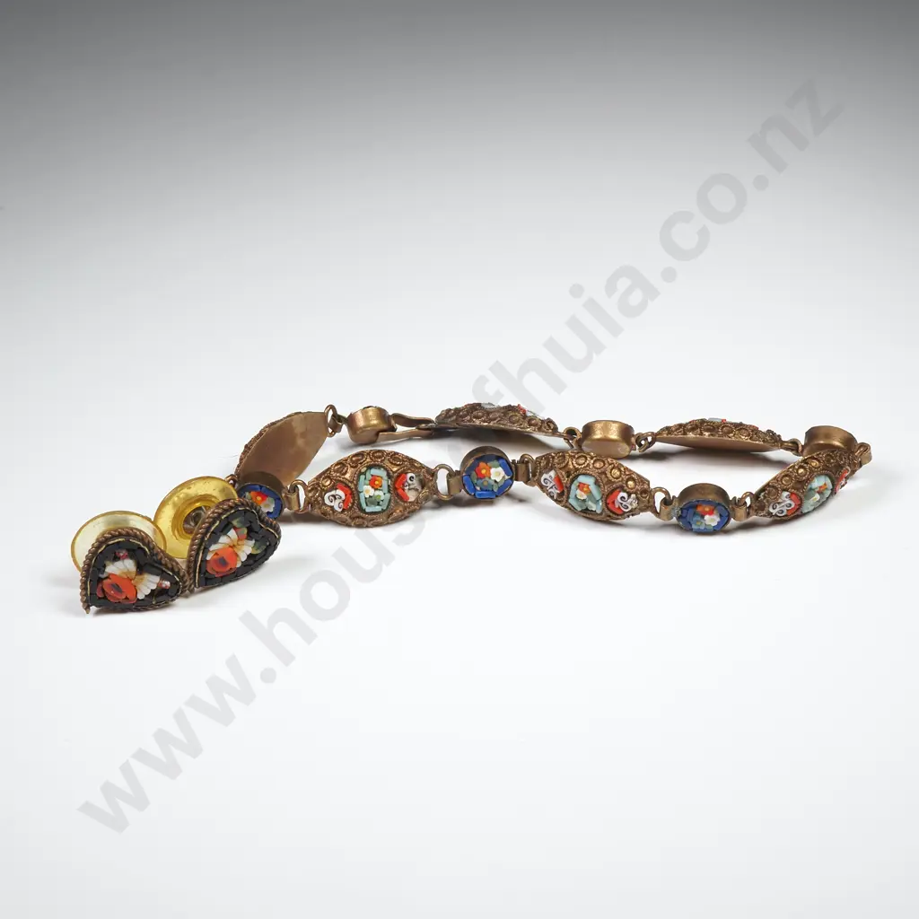 Vintage Moazic Bracelet & Earrings Image 1++