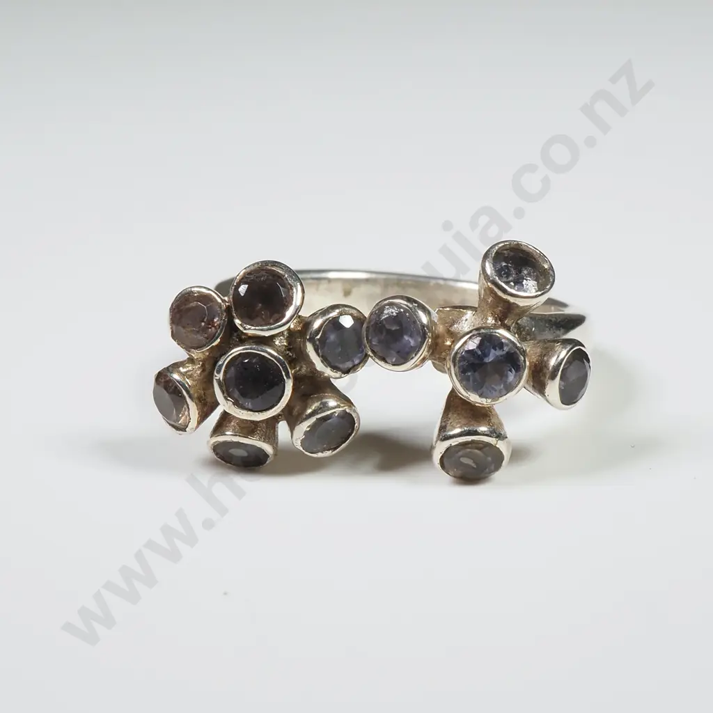 Sterling Silver Iolite Ring Image 1++