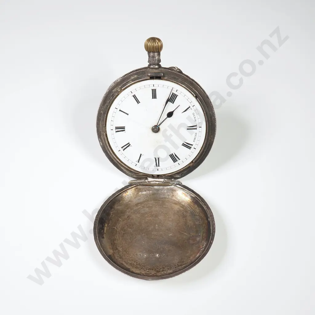 Sterling Silver Pocket Watch A/F Image 1++