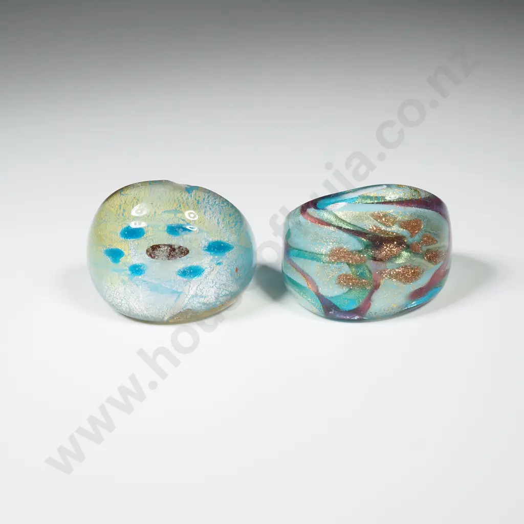 Two Glass Designer Rings Image 1++