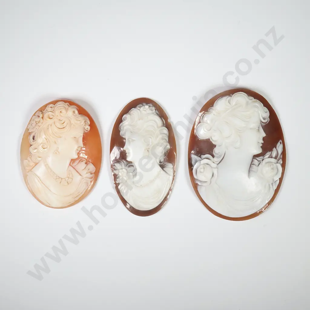 Three Impressive Unmounted Cameos  Image 1++