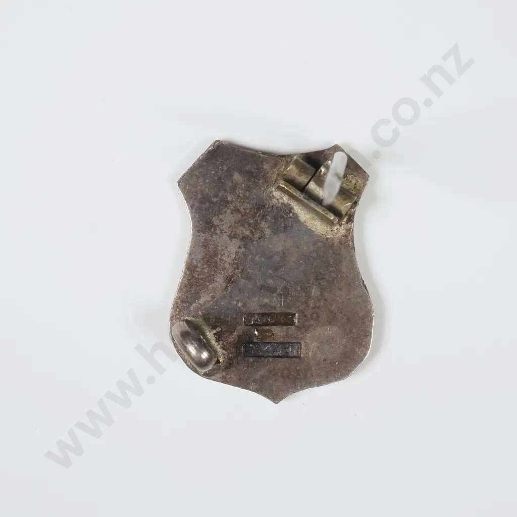 Antique Sterling Silver Badge Image 1++