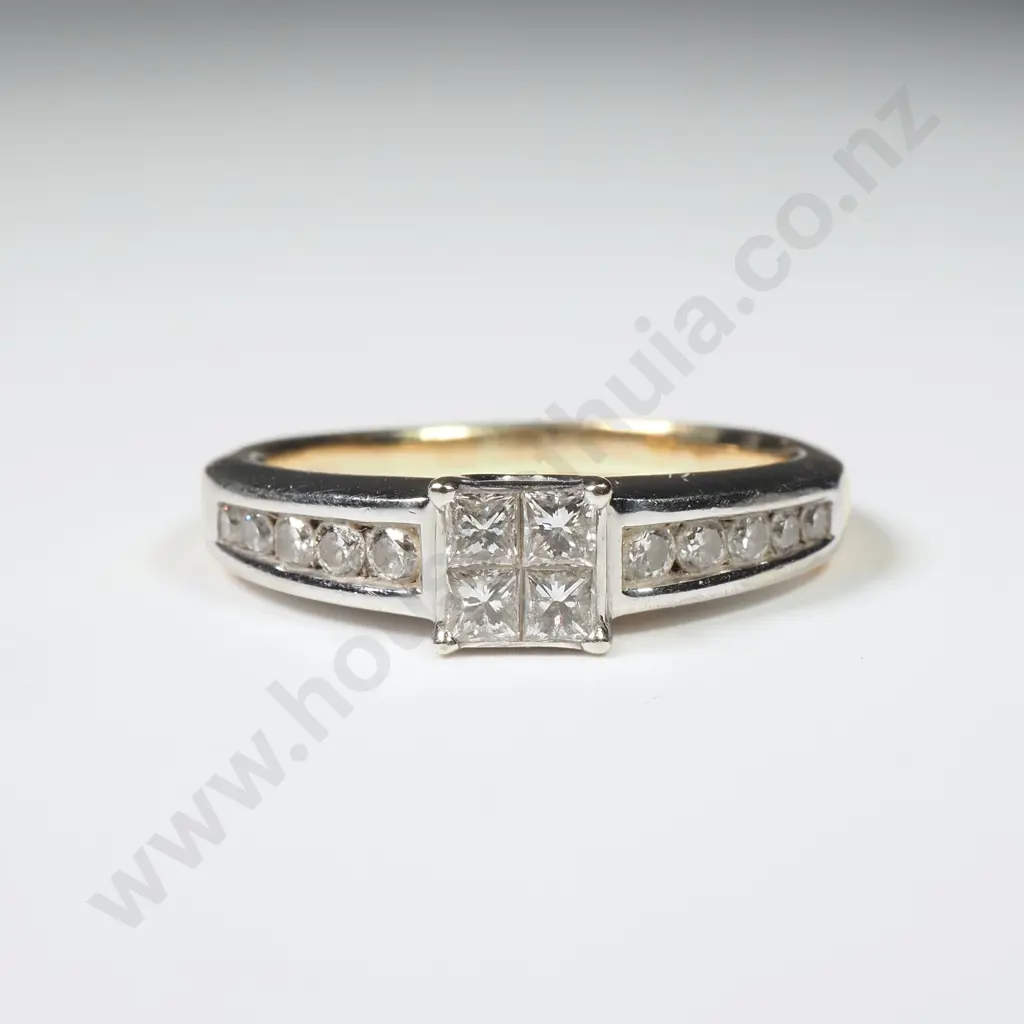 10ct Gold Diamond Ring by Michael Hill Image 1++