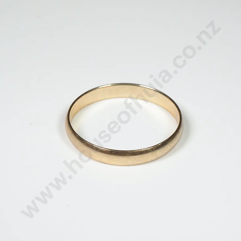 9ct Gold Wedding Band Image 1++