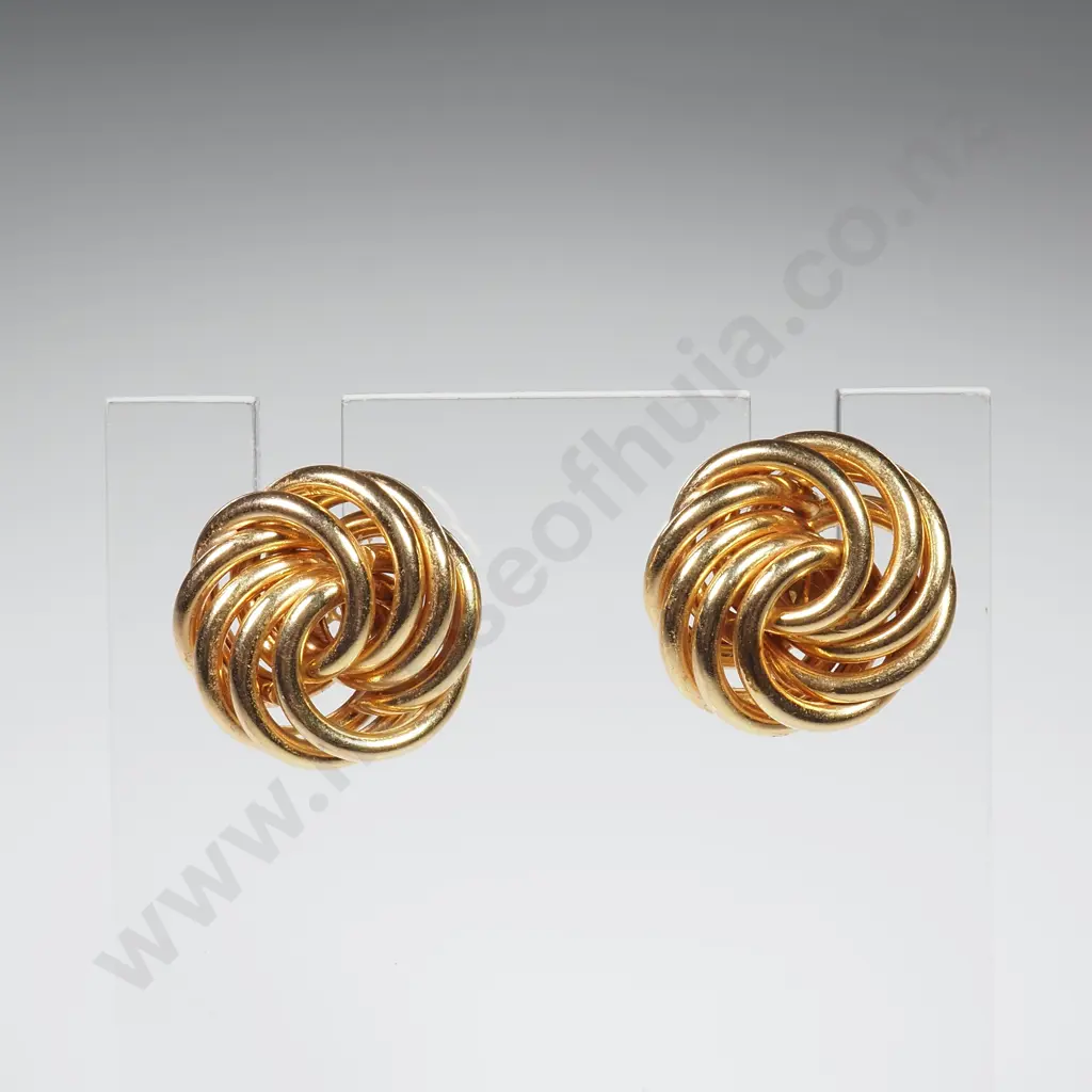Vintage 9ct Gold Earrings Image 1++