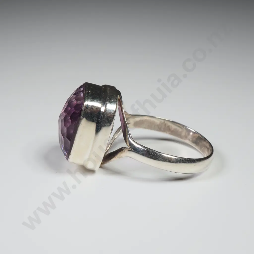 Sterling Silver Amethyst Ring Image 1++