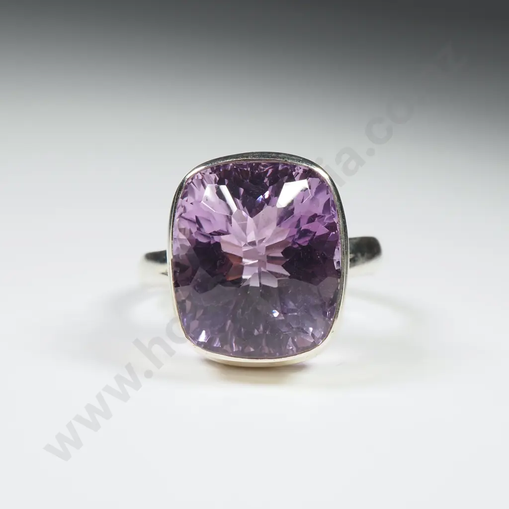 Sterling Silver Amethyst Ring Image 1++