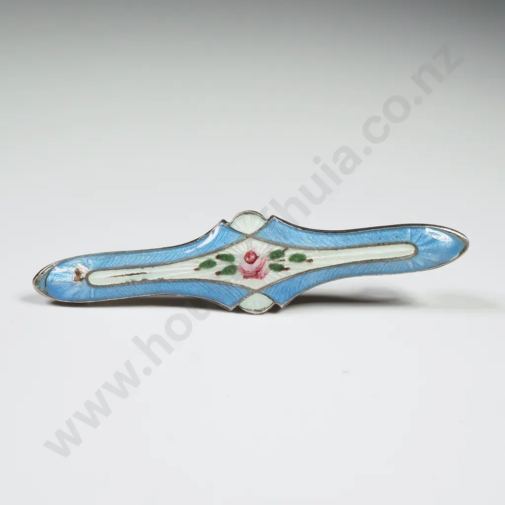 Sterling Silver Enamel Brooch Image 1++