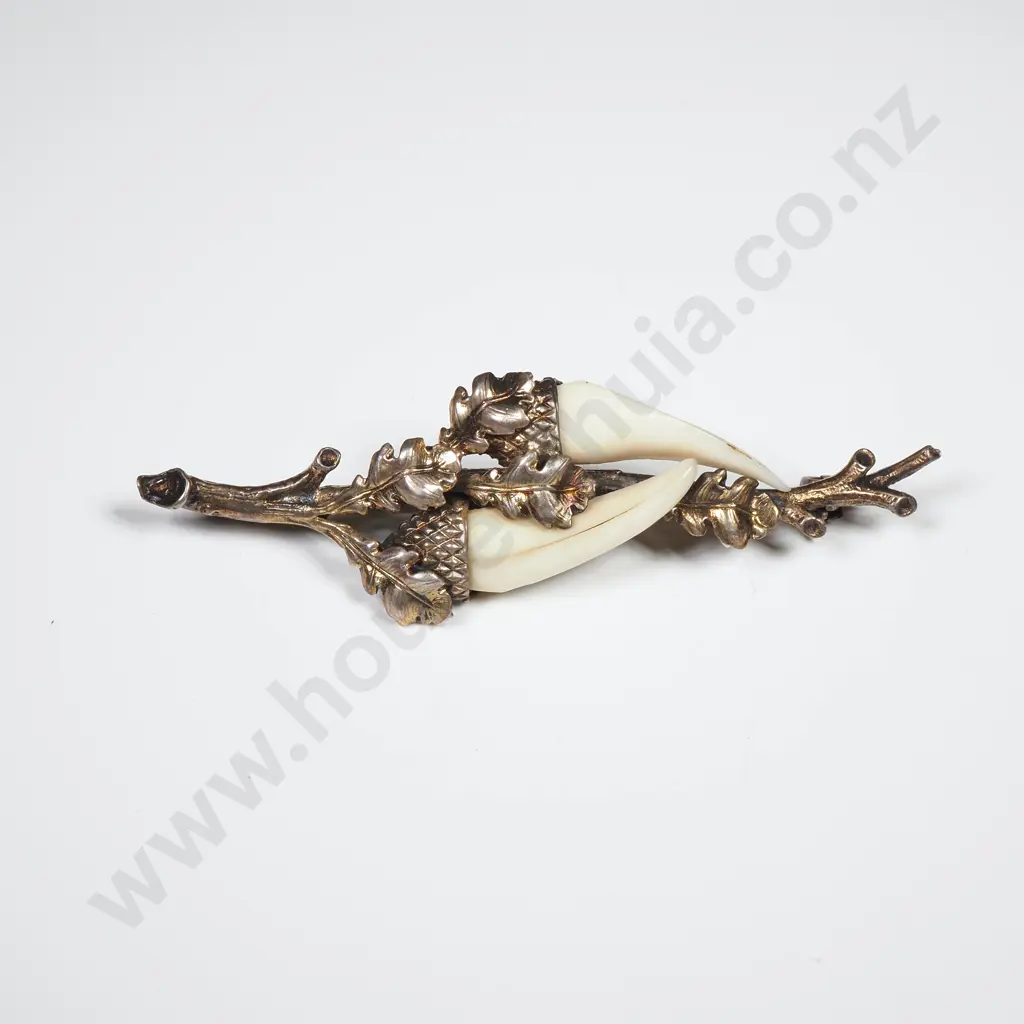 .800 Silver German Brooch Image 1++