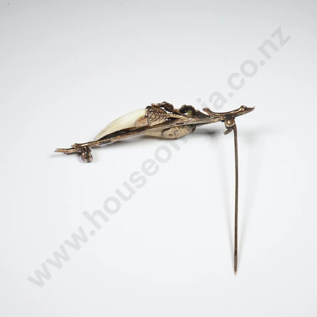 .800 Silver German Brooch Image 1++