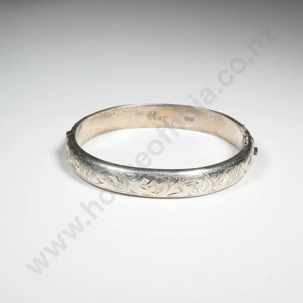 Sterling Silver Hinged Bracelet Image 1++