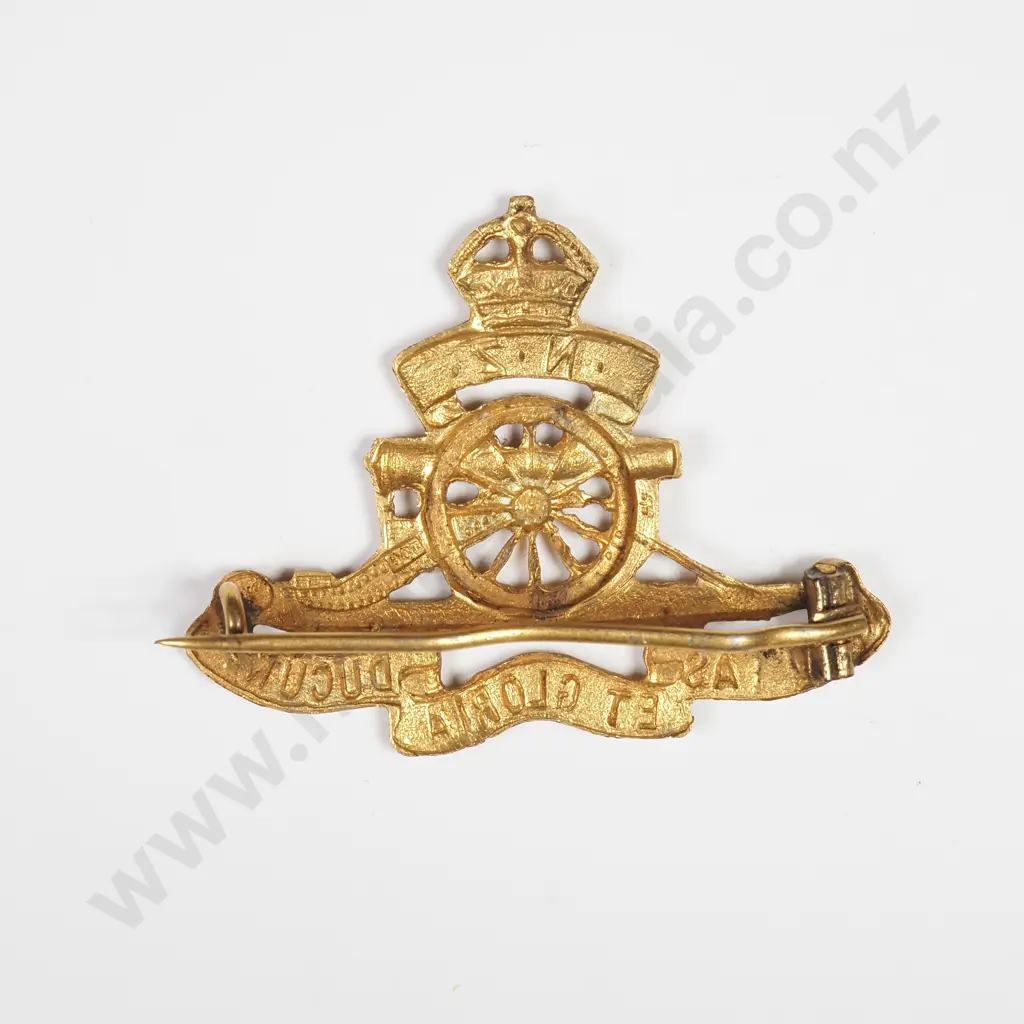 WW1 9ct Gold NZ Sweetheart Brooch Image 1++