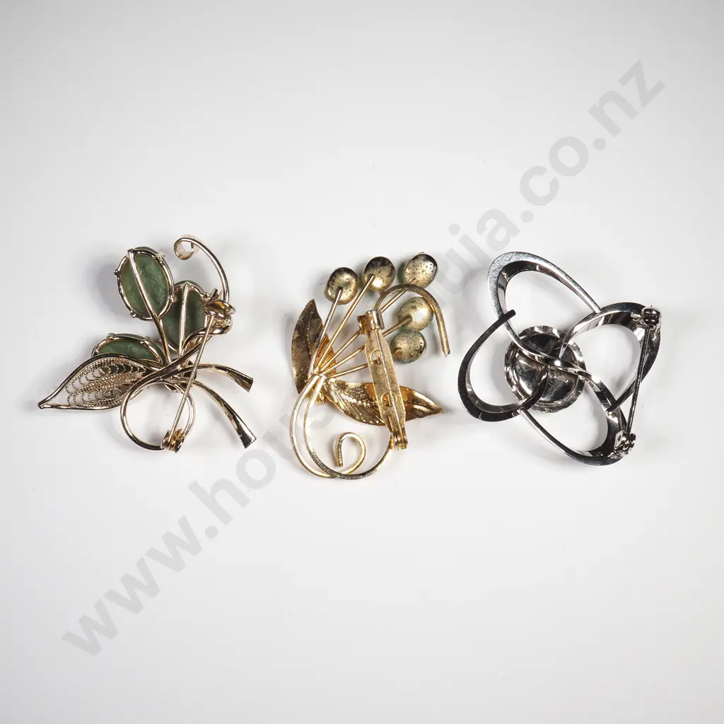 Three Costume Brooches Image 1++