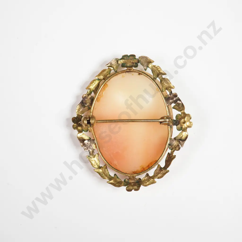 1/10 9ct Gold Cameo Brooch Image 1++
