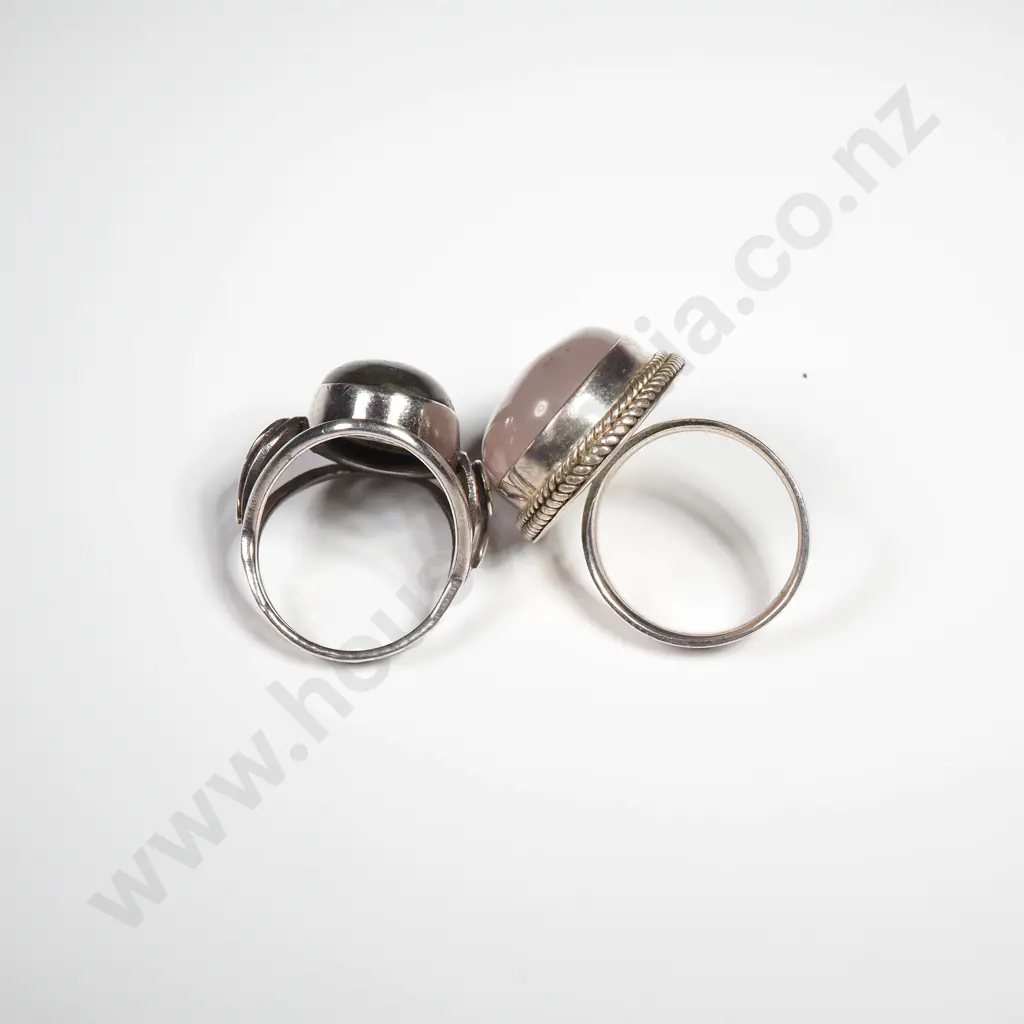 Two Silver Quartz Rings Image 1++