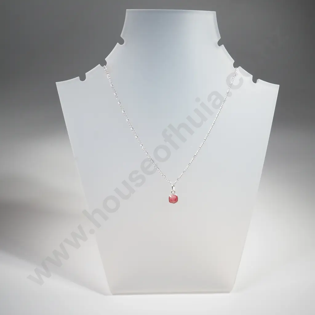 Sterling Silver Ruby Pendant with Sterling Silver Image 1++