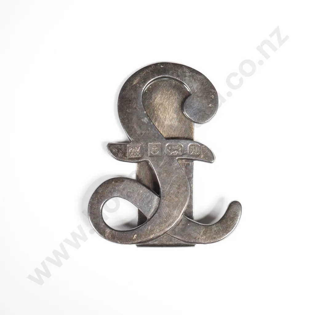 Sterling Silver Pound Sign Money Clip Image 1++