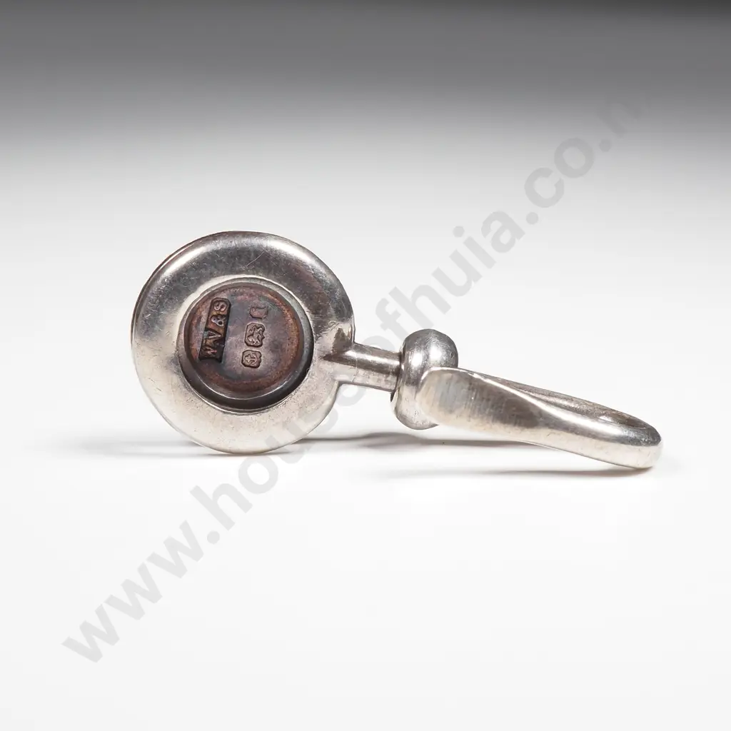 Antique Sterling Silver Napkin Clip Image 1++