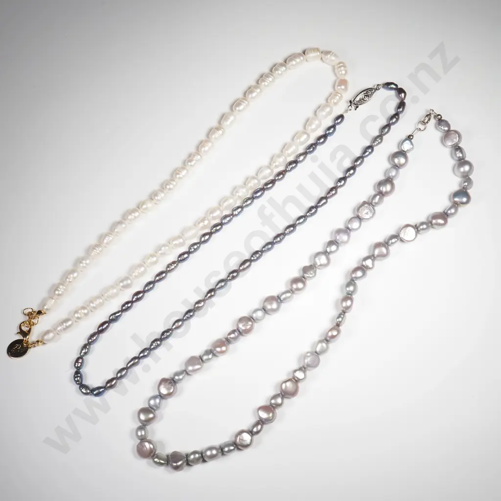 Three Pearl Necklaces Image 1++