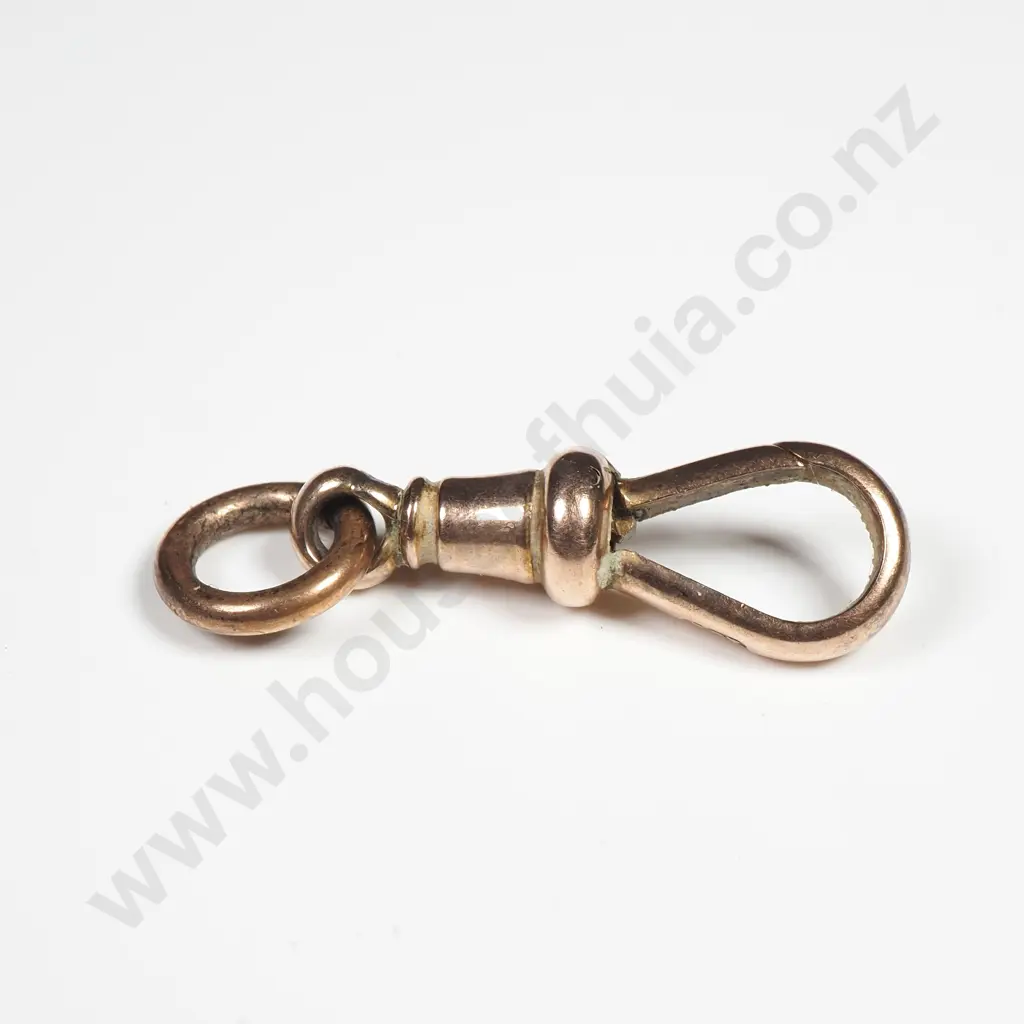 Antique 9ct Gold Fob Clip Image 1++