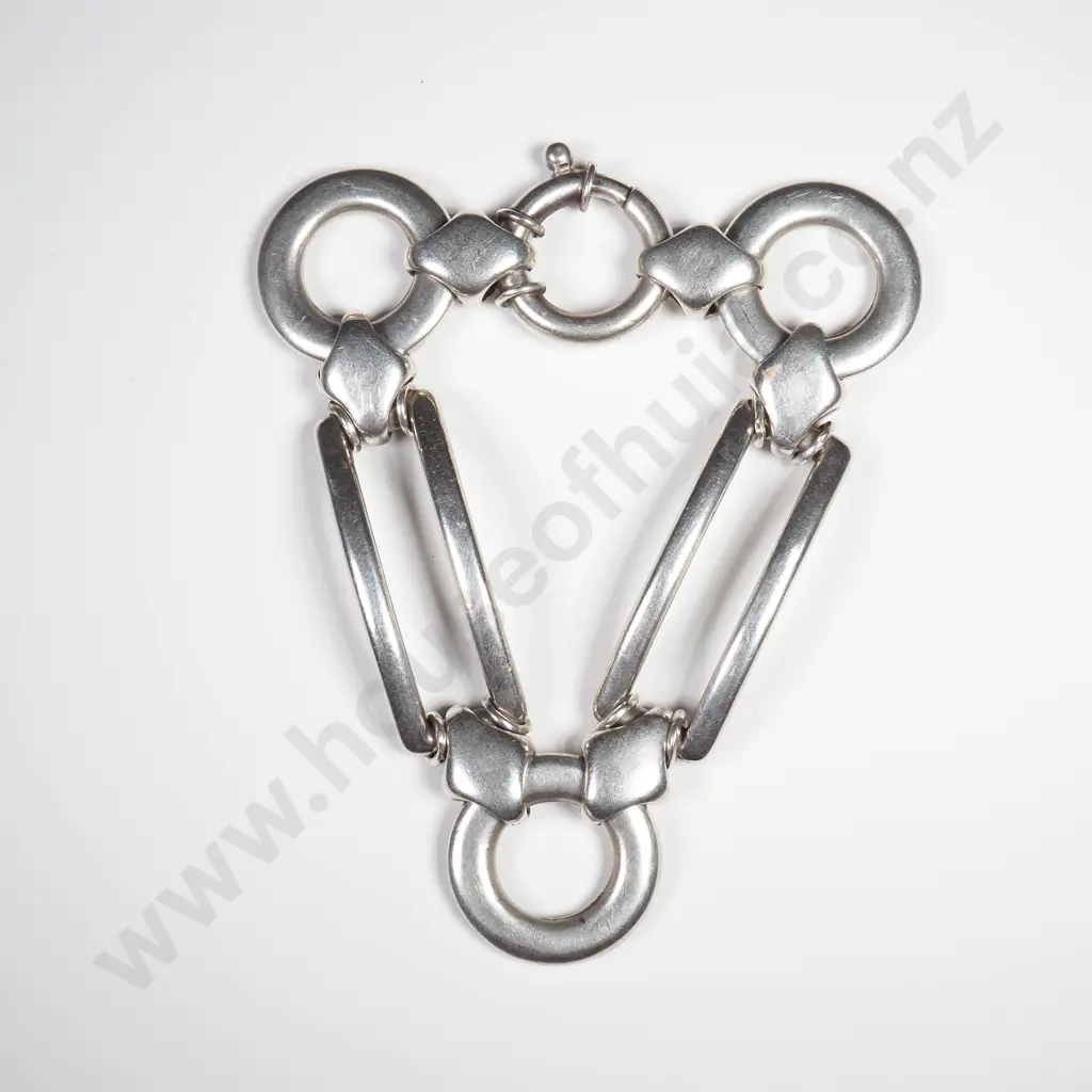 Modern Sterling Silver Bracelet Image 1++