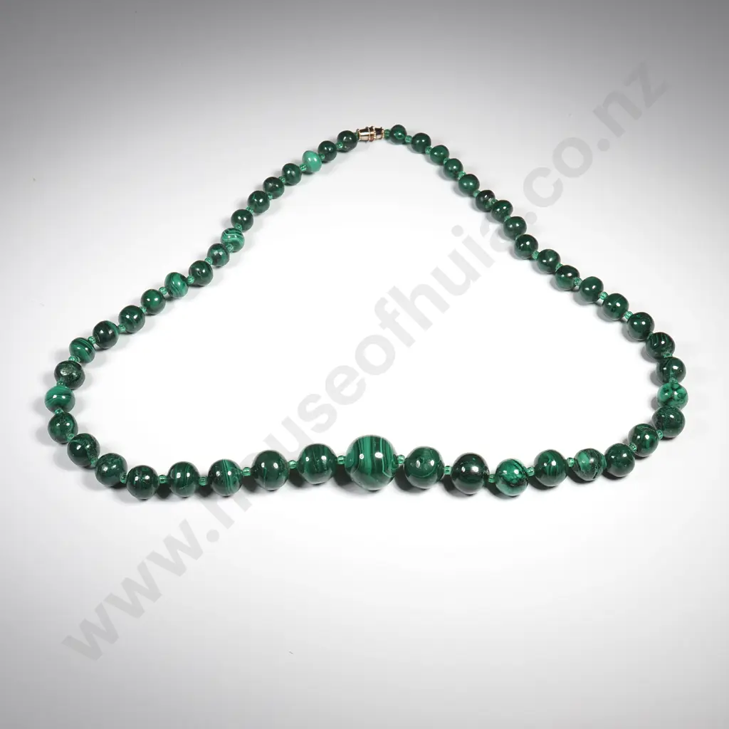 Impressive Marcasite Graduated Bead Necklace Image 1++