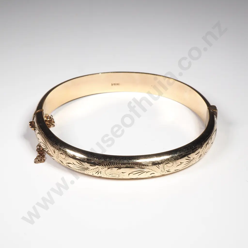 Vintage 9ct Gold Metal Core Bracelet Image 1++