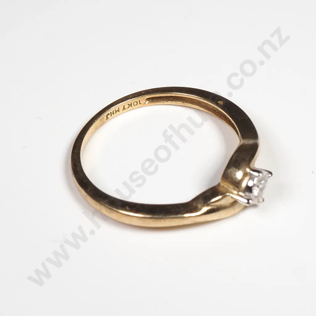 10ct Gold Diamond Ring Image 1++