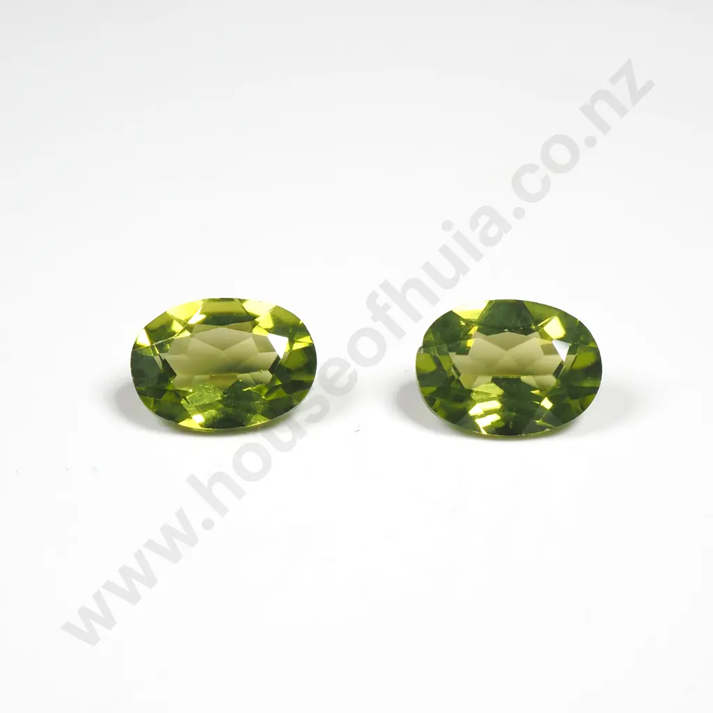 2.5 CT Loose Peridot Pair Image 1++
