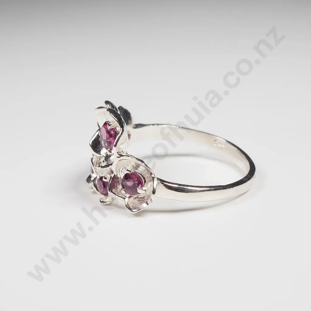 Sterling Silver Rhodolite Ring Image 1++