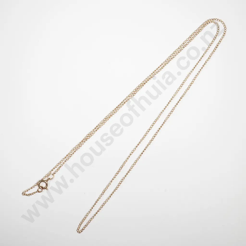 Fine & Delicate 10k Gold Chain Necklace - 0.5 gram Image 1++