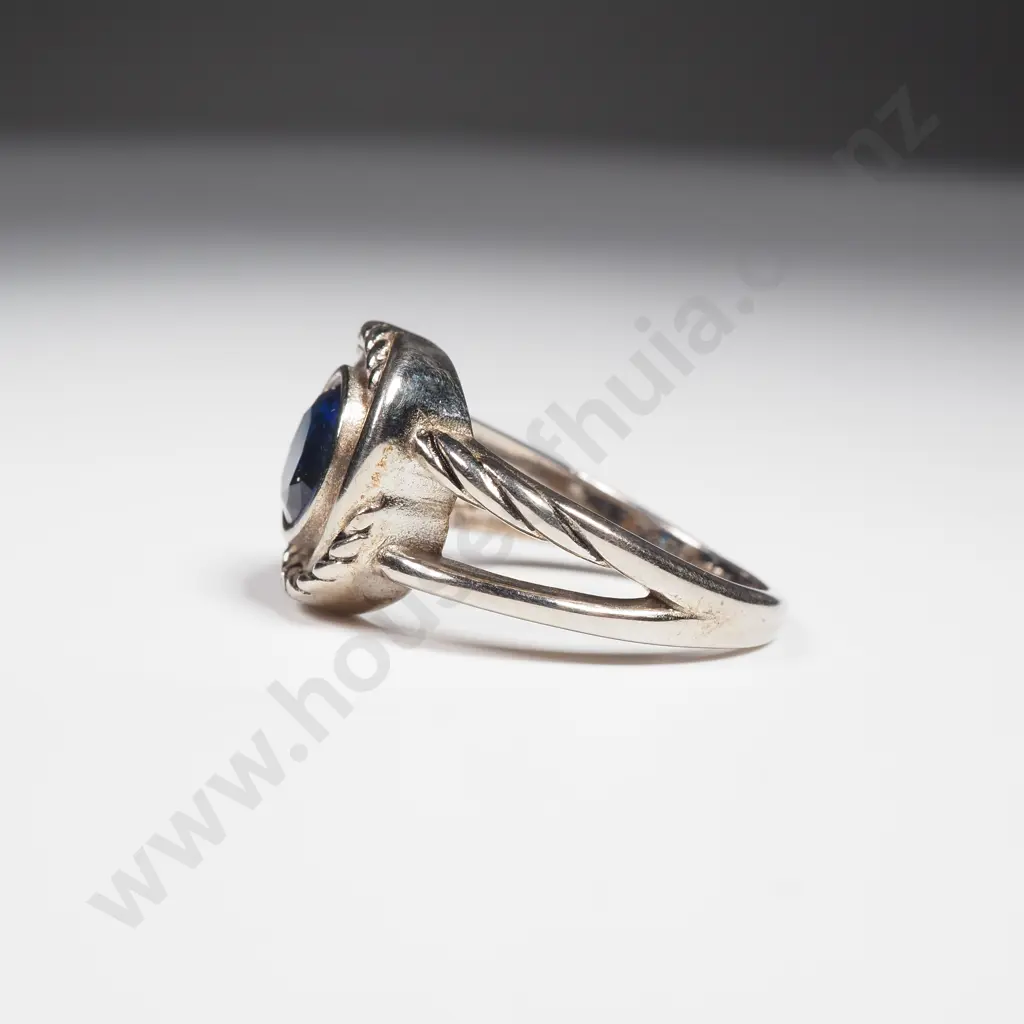 Sterling Silver Iolite Ring Image 1++