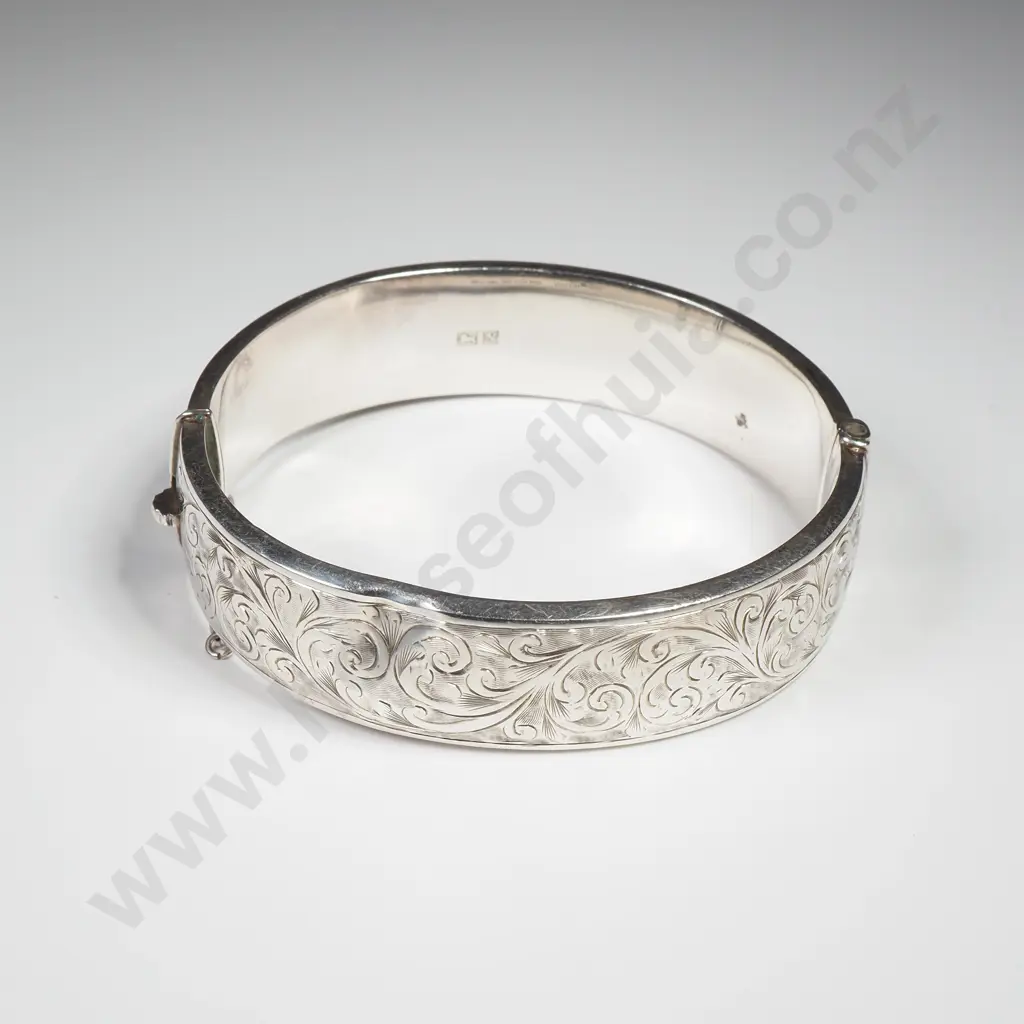 Sterling Silver Hinged Bracelet Image 1++