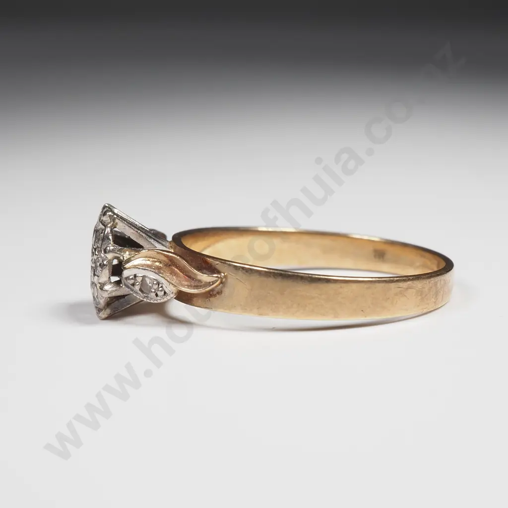 9ct Gold Diamond Ring Image 1++