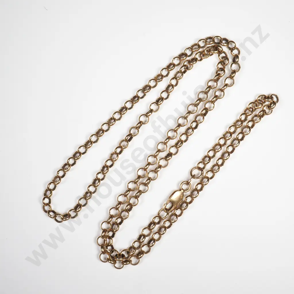 9ct Gold Belcher Link Chain Image 1++