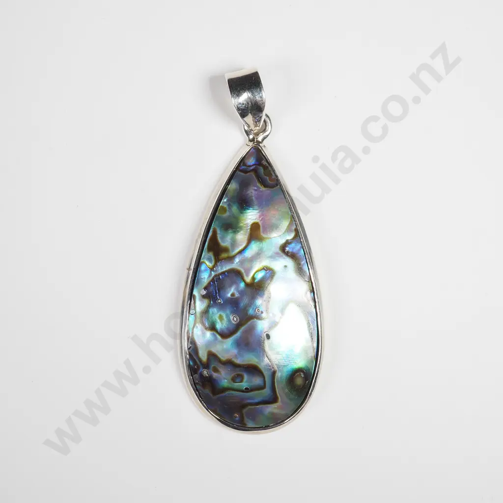 Sterling Silver Pāua Shell Pendant Image 1++