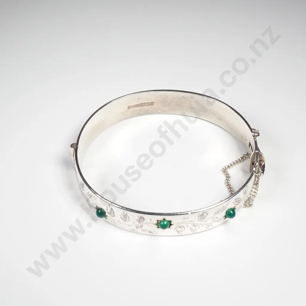 Sterling Silver Hinged Bracelet Image 1++
