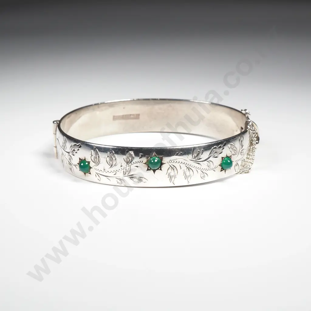 Sterling Silver Hinged Bracelet Image 1++