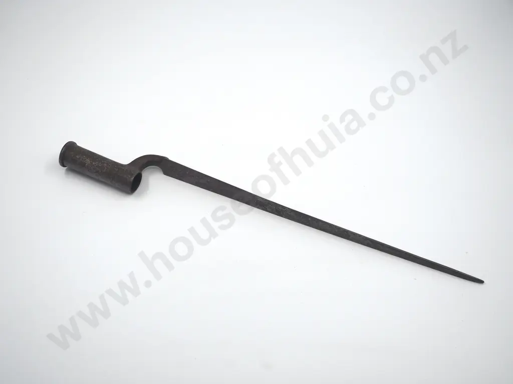 India Pattern Brown Bess Socket Bayonet.  No Scabbard.  Image 1++