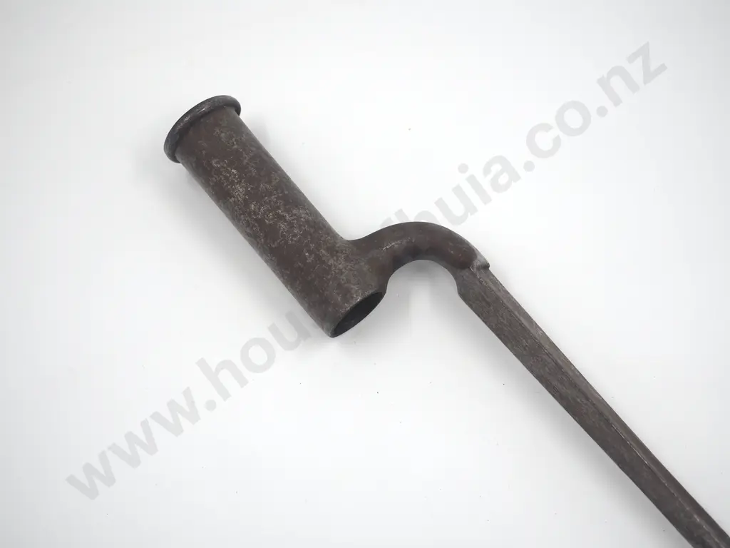 India Pattern Brown Bess Socket Bayonet.  No Scabbard.  Image 1++