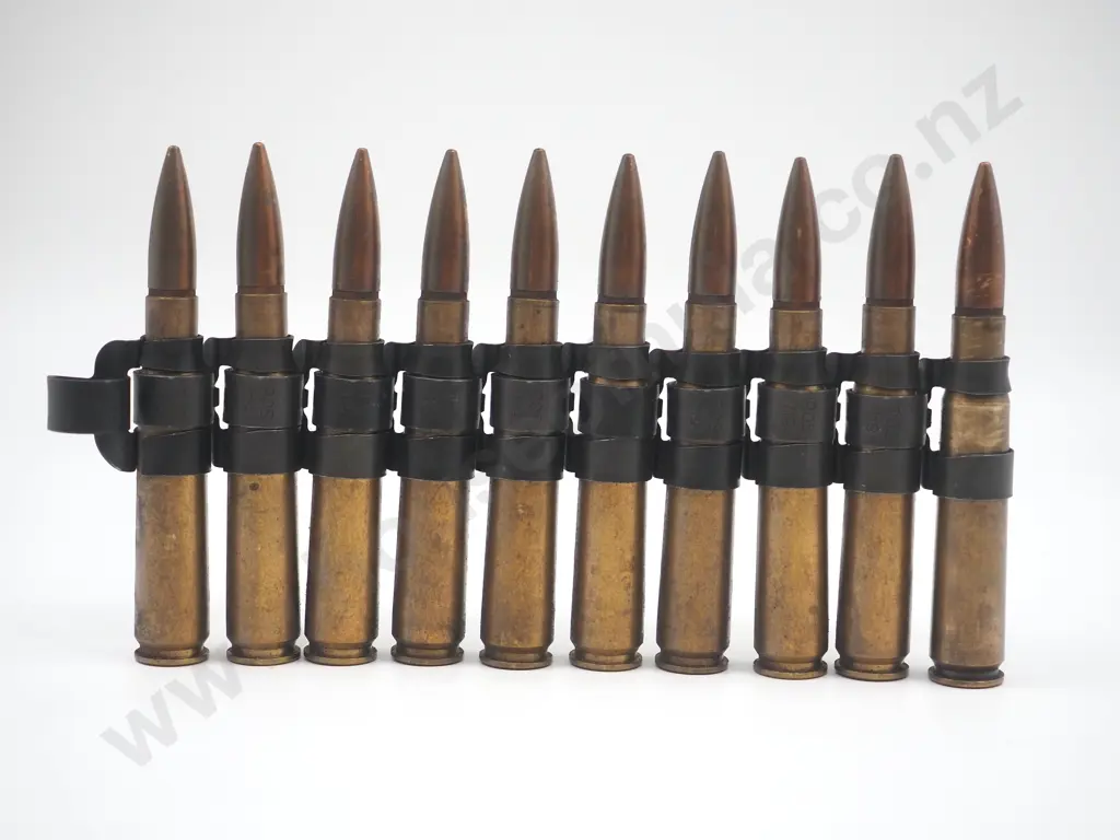 Steel Belt of .50 Calibre Ammunition: Inert Image 1++