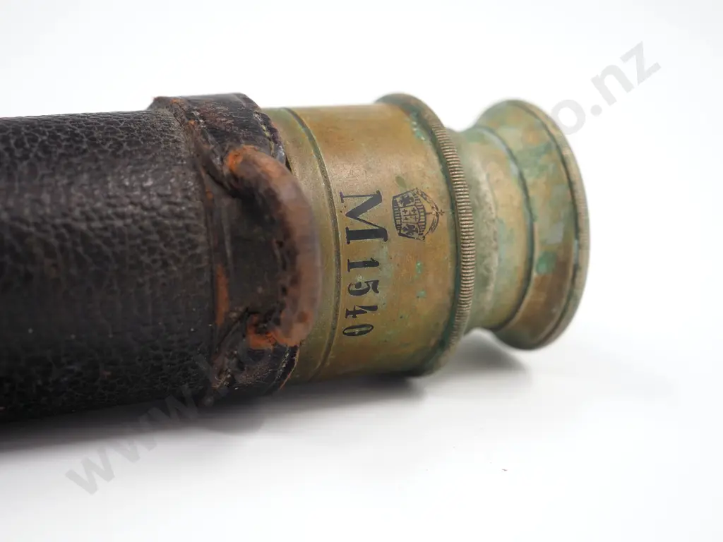 WW1 German Telescope by Emil Busch, of A.G. Rathnow A/F: Leather Damaged. Image 1++